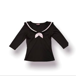 Pinup Couture black and white sailor top